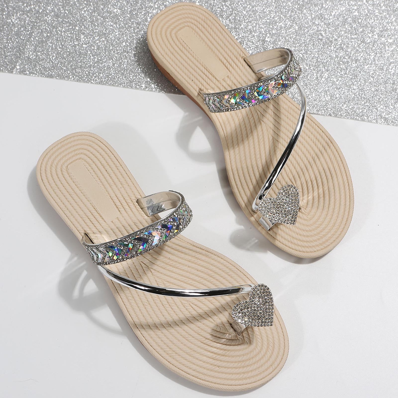 Buy Antique Silver Flat Sandals for Women by Inc.5 Online | Ajio.com